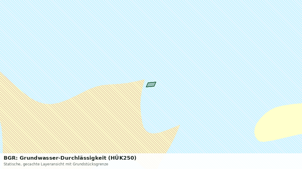 Statische Kartenansicht: BGR: Grundwasser-Durchlässigkeit (HÜK250)
