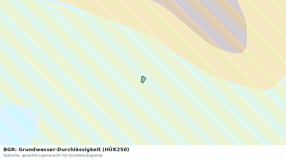 Statische Kartenansicht: BGR: Grundwasser-Durchlässigkeit (HÜK250)