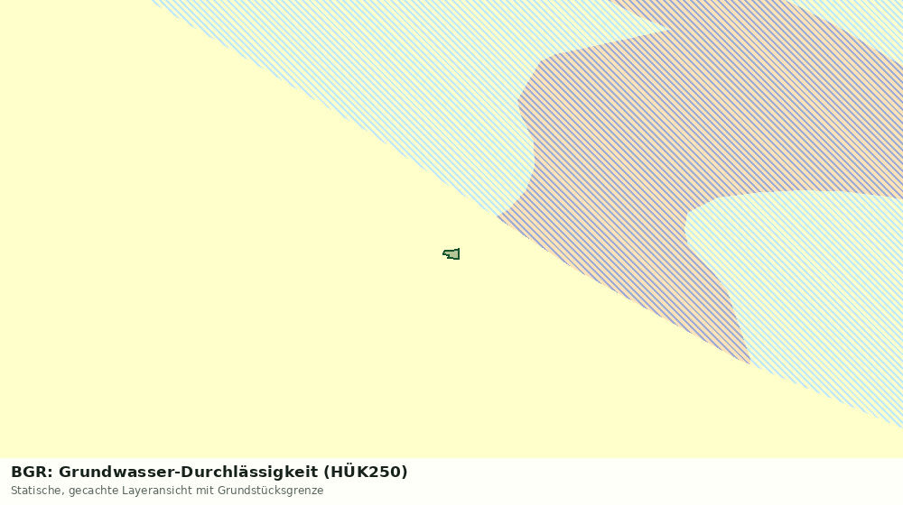Statische Kartenansicht: BGR: Grundwasser-Durchlässigkeit (HÜK250)