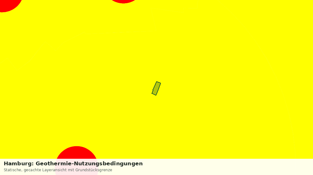Statische Kartenansicht: Hamburg: Geothermie-Nutzungsbedingungen