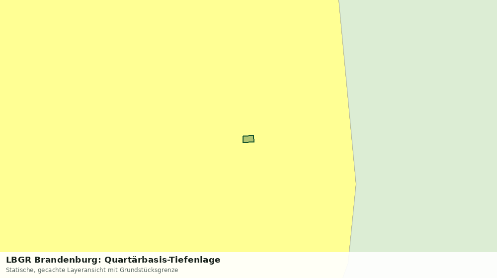 Statische Kartenansicht: LBGR Brandenburg: Quartärbasis-Tiefenlage