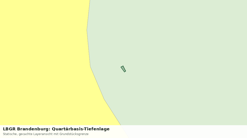 Statische Kartenansicht: LBGR Brandenburg: Quartärbasis-Tiefenlage