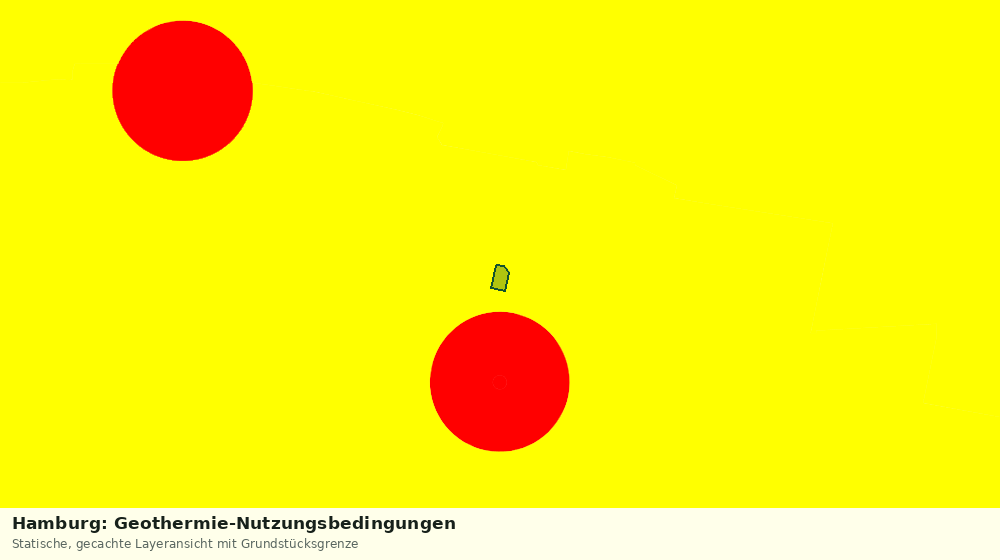 Statische Kartenansicht: Hamburg: Geothermie-Nutzungsbedingungen