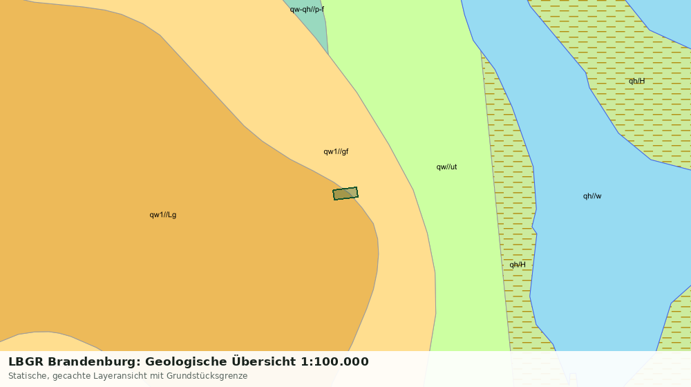 Statische Kartenansicht: LBGR Brandenburg: Geologische Übersicht 1:100.000