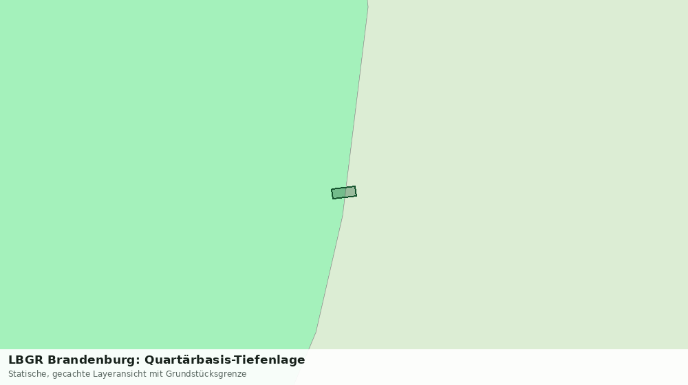 Statische Kartenansicht: LBGR Brandenburg: Quartärbasis-Tiefenlage