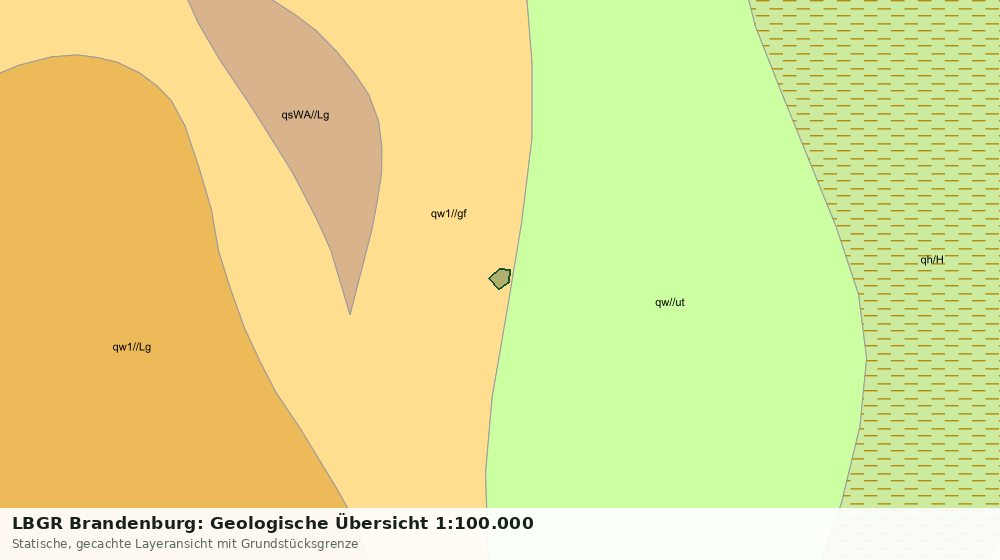 Statische Kartenansicht: LBGR Brandenburg: Geologische Übersicht 1:100.000