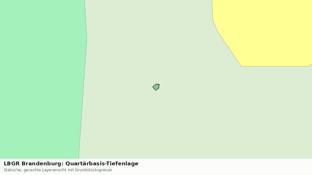 Statische Kartenansicht: LBGR Brandenburg: Quartärbasis-Tiefenlage