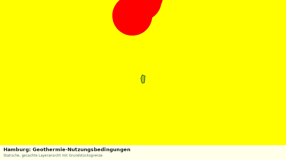 Statische Kartenansicht: Hamburg: Geothermie-Nutzungsbedingungen