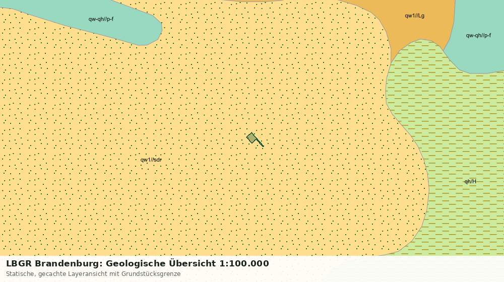 Statische Kartenansicht: LBGR Brandenburg: Geologische Übersicht 1:100.000