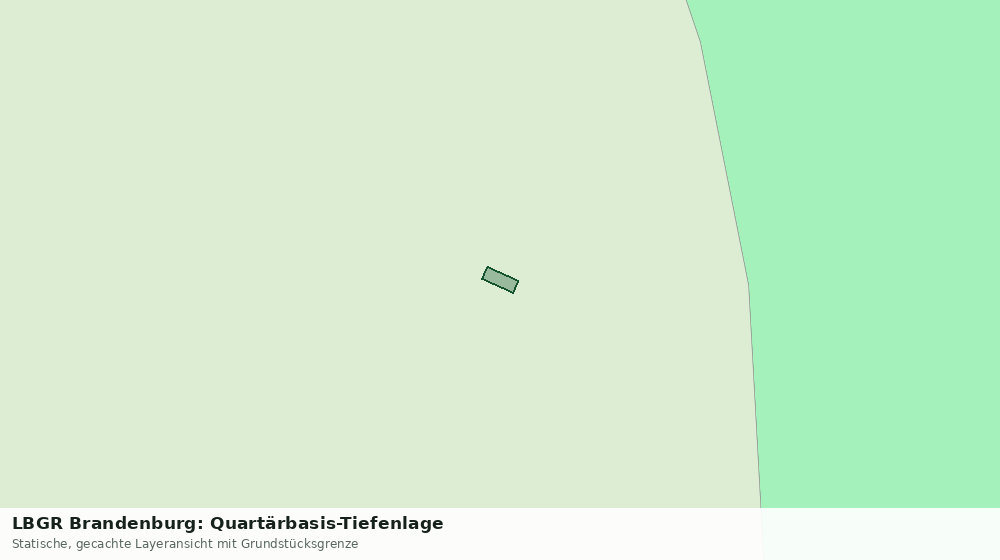 Statische Kartenansicht: LBGR Brandenburg: Quartärbasis-Tiefenlage
