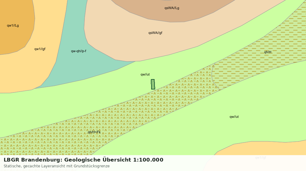 Statische Kartenansicht: LBGR Brandenburg: Geologische Übersicht 1:100.000
