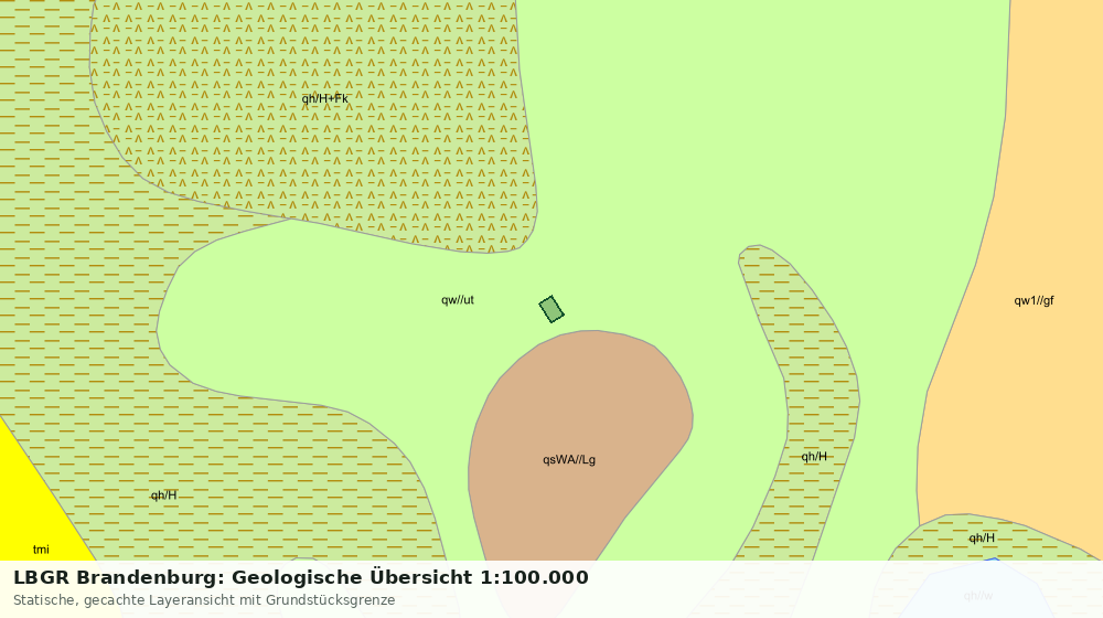 Statische Kartenansicht: LBGR Brandenburg: Geologische Übersicht 1:100.000