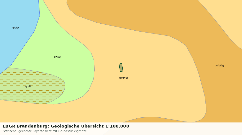 Statische Kartenansicht: LBGR Brandenburg: Geologische Übersicht 1:100.000