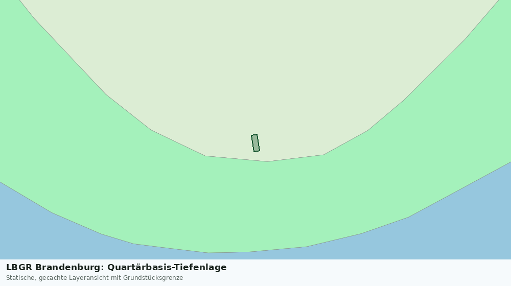 Statische Kartenansicht: LBGR Brandenburg: Quartärbasis-Tiefenlage