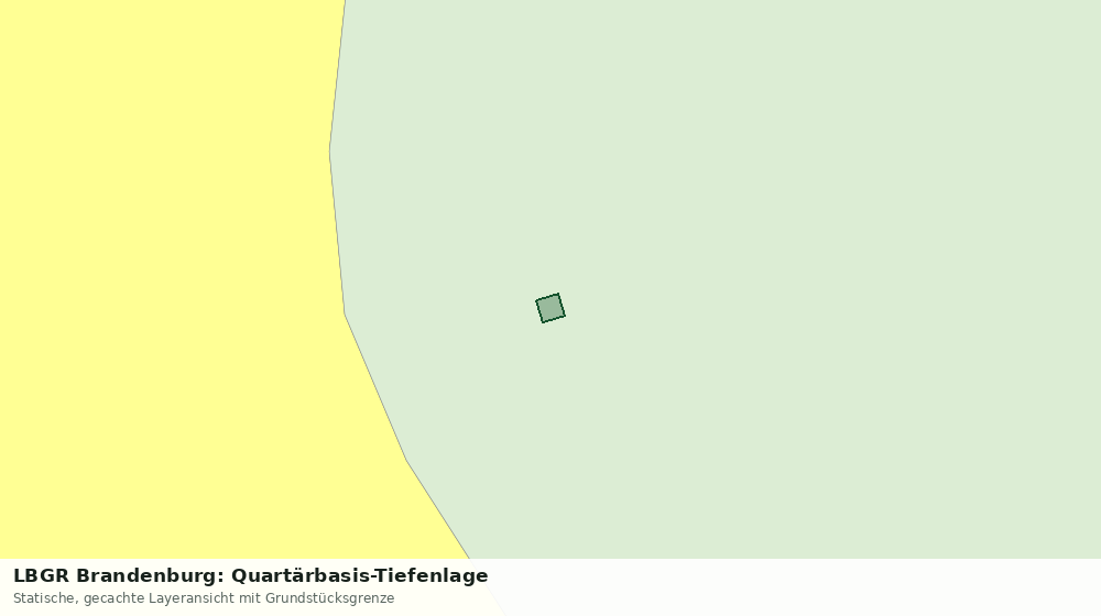 Statische Kartenansicht: LBGR Brandenburg: Quartärbasis-Tiefenlage