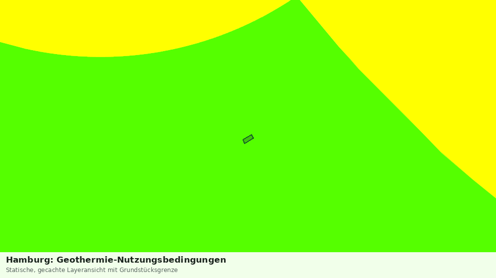 Statische Kartenansicht: Hamburg: Geothermie-Nutzungsbedingungen