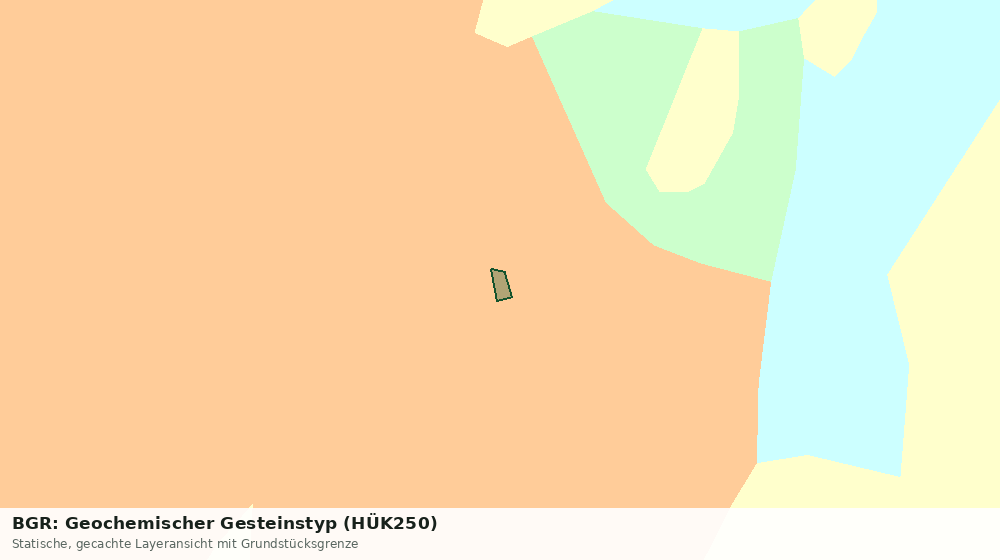 Statische Kartenansicht: BGR: Geochemischer Gesteinstyp (HÜK250)