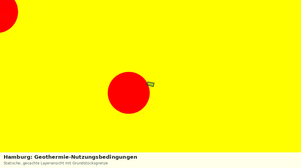 Statische Kartenansicht: Hamburg: Geothermie-Nutzungsbedingungen
