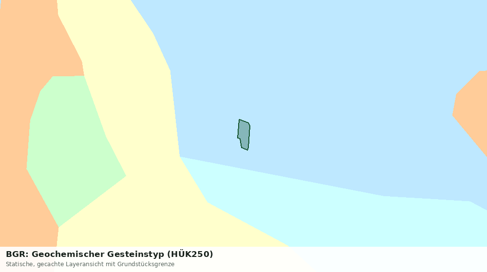 Statische Kartenansicht: BGR: Geochemischer Gesteinstyp (HÜK250)