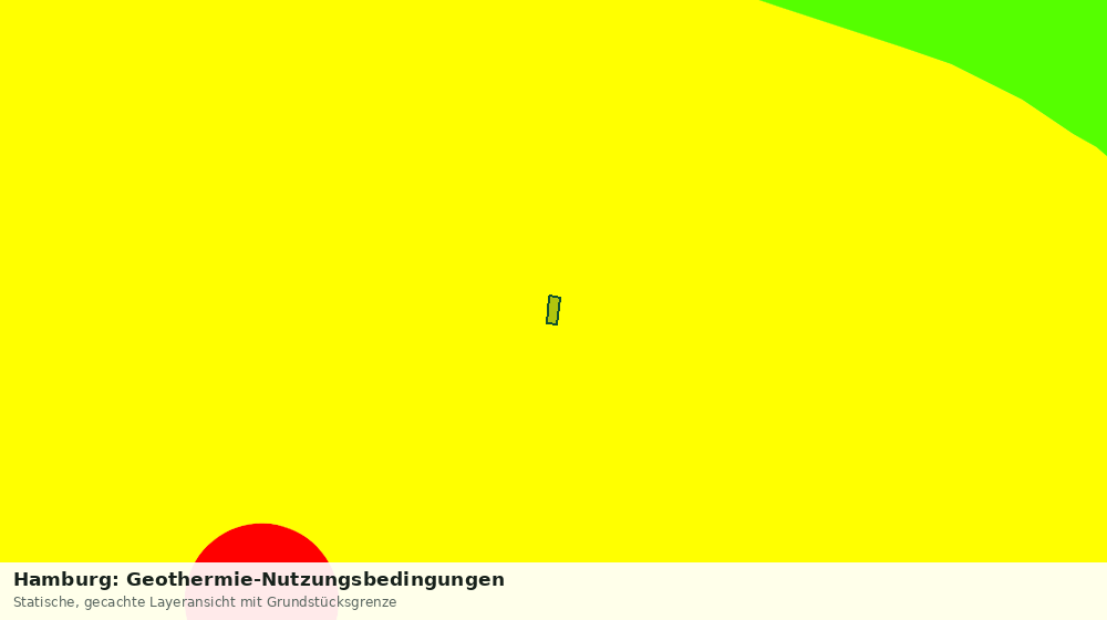Statische Kartenansicht: Hamburg: Geothermie-Nutzungsbedingungen