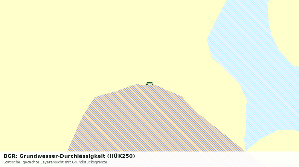 Statische Kartenansicht: BGR: Grundwasser-Durchlässigkeit (HÜK250)