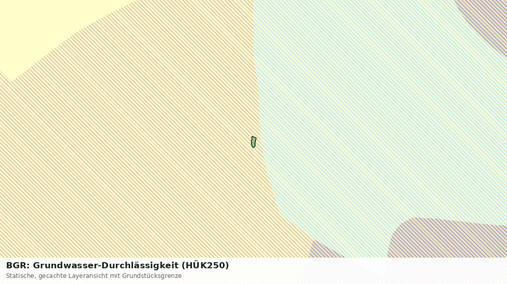 Statische Kartenansicht: BGR: Grundwasser-Durchlässigkeit (HÜK250)