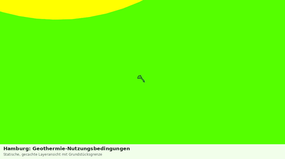 Statische Kartenansicht: Hamburg: Geothermie-Nutzungsbedingungen