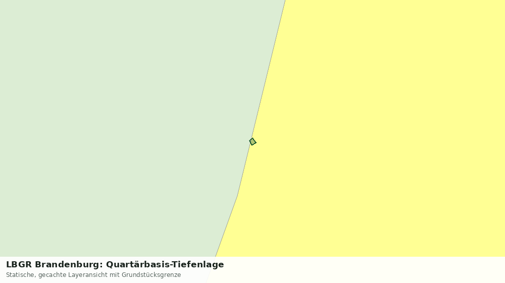 Statische Kartenansicht: LBGR Brandenburg: Quartärbasis-Tiefenlage