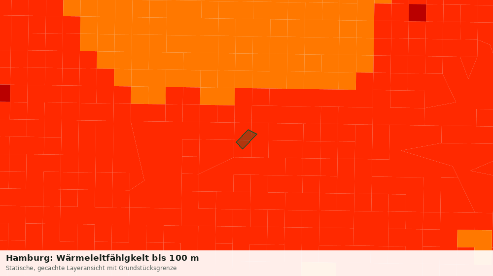 Statische Kartenansicht: Hamburg: Wärmeleitfähigkeit bis 100 m