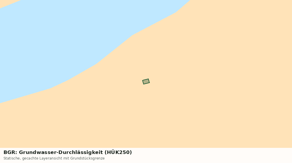 Statische Kartenansicht: BGR: Grundwasser-Durchlässigkeit (HÜK250)