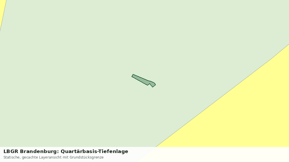 Statische Kartenansicht: LBGR Brandenburg: Quartärbasis-Tiefenlage