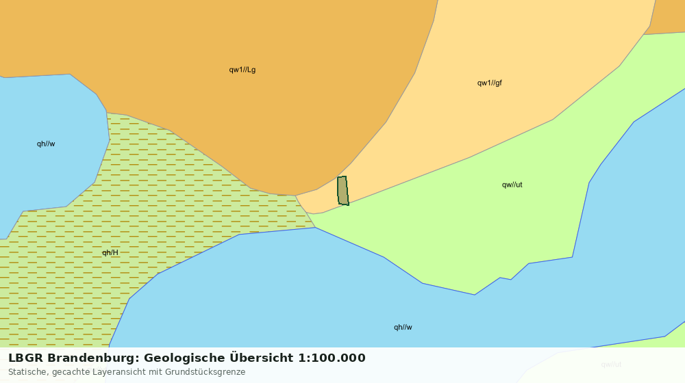 Statische Kartenansicht: LBGR Brandenburg: Geologische Übersicht 1:100.000