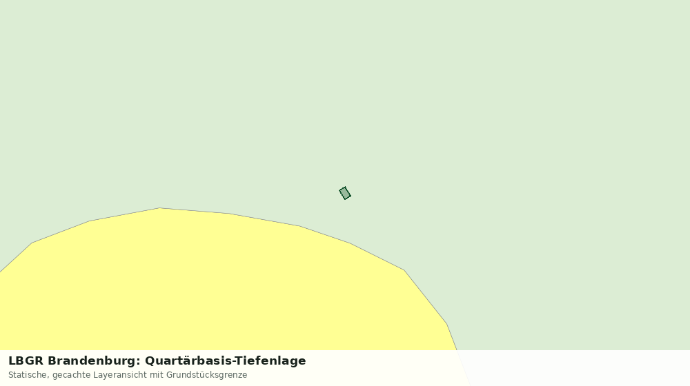 Statische Kartenansicht: LBGR Brandenburg: Quartärbasis-Tiefenlage