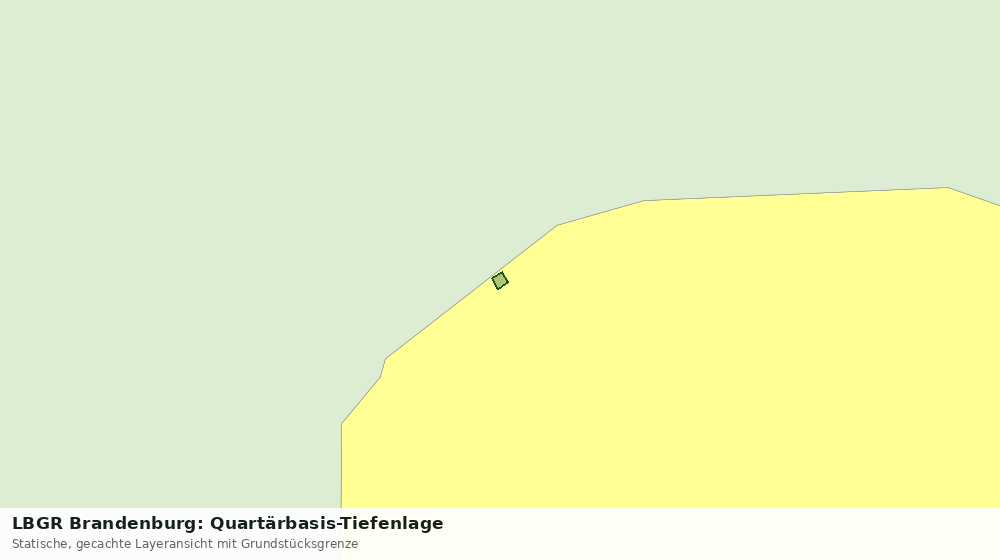Statische Kartenansicht: LBGR Brandenburg: Quartärbasis-Tiefenlage