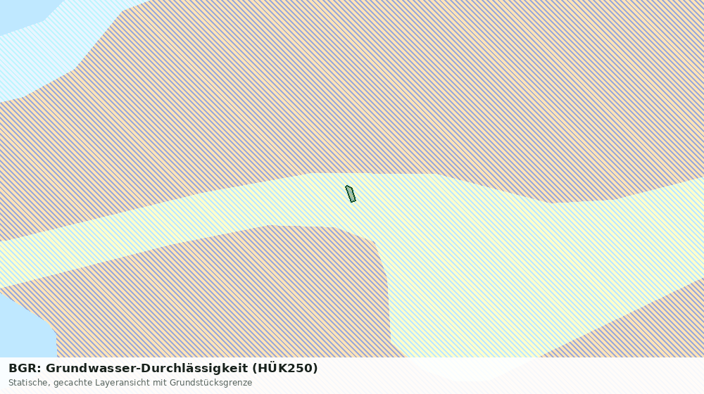 Statische Kartenansicht: BGR: Grundwasser-Durchlässigkeit (HÜK250)