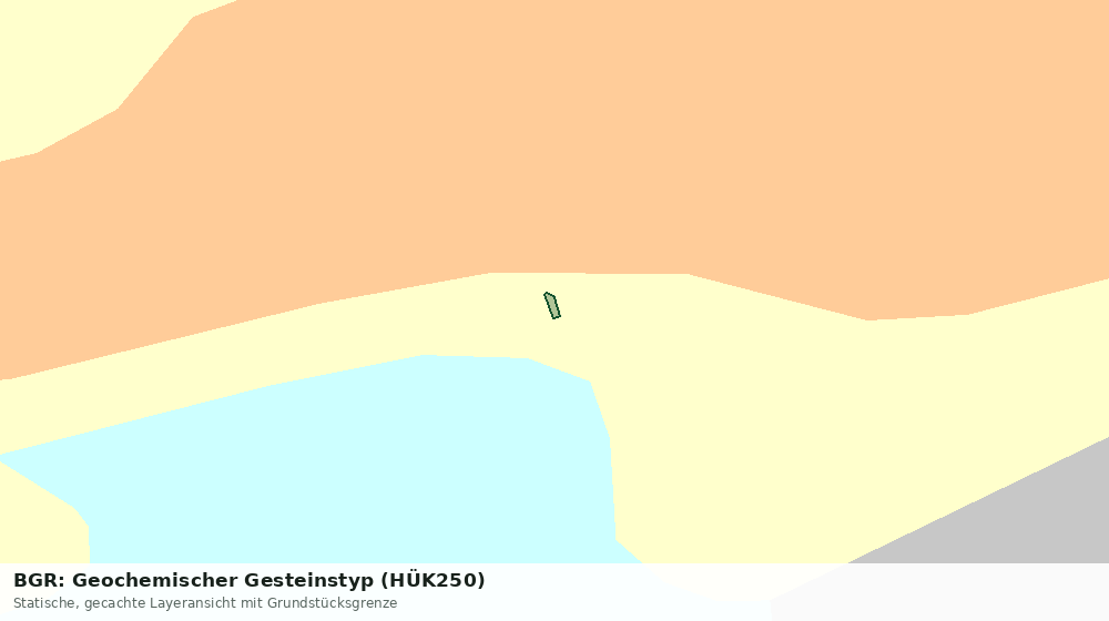 Statische Kartenansicht: BGR: Geochemischer Gesteinstyp (HÜK250)
