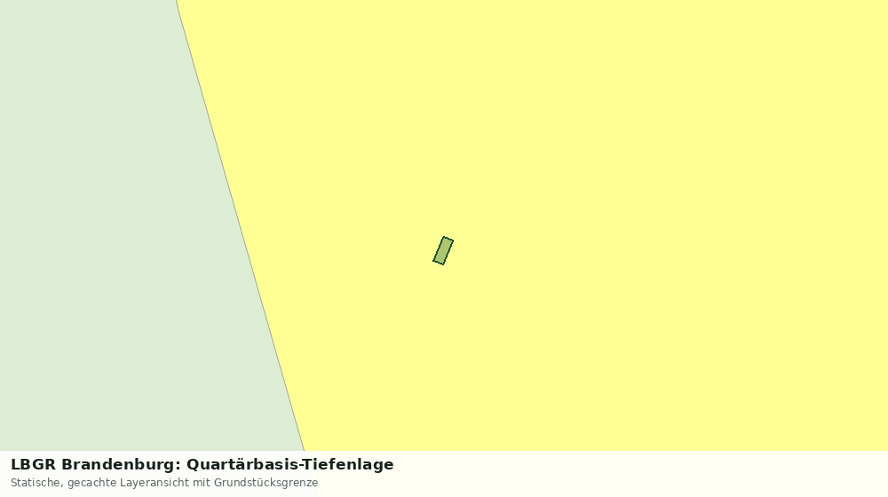 Statische Kartenansicht: LBGR Brandenburg: Quartärbasis-Tiefenlage