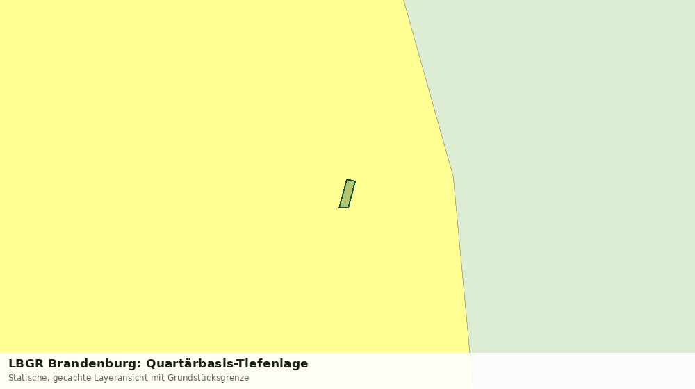 Statische Kartenansicht: LBGR Brandenburg: Quartärbasis-Tiefenlage