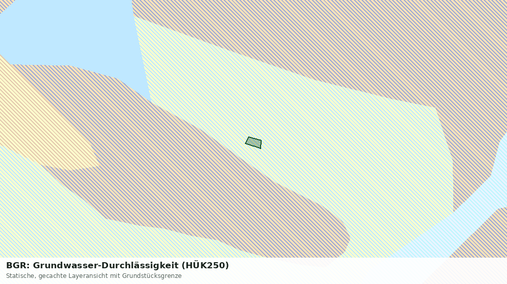 Statische Kartenansicht: BGR: Grundwasser-Durchlässigkeit (HÜK250)