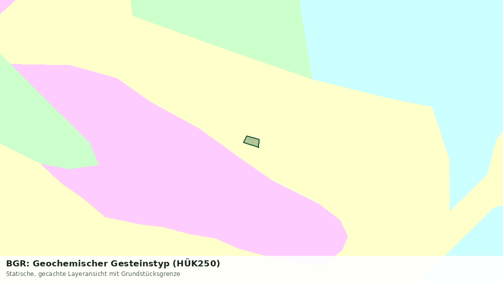 Statische Kartenansicht: BGR: Geochemischer Gesteinstyp (HÜK250)