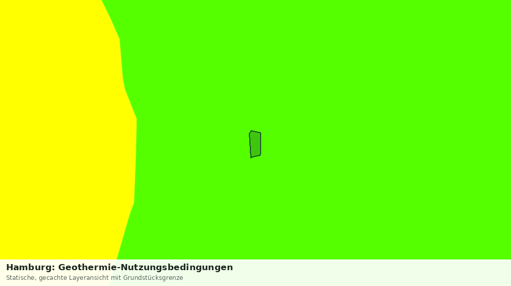 Statische Kartenansicht: Hamburg: Geothermie-Nutzungsbedingungen