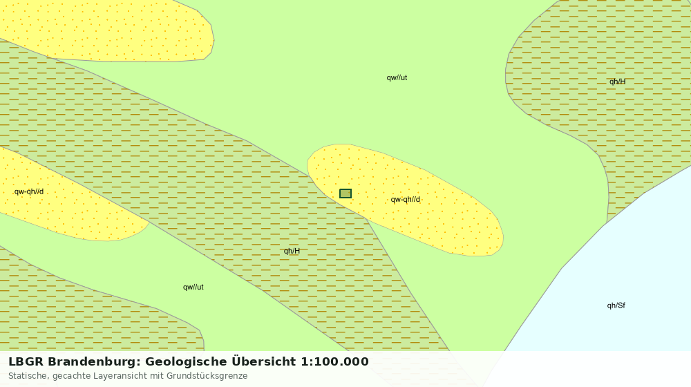 Statische Kartenansicht: LBGR Brandenburg: Geologische Übersicht 1:100.000