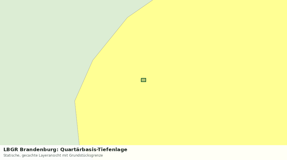 Statische Kartenansicht: LBGR Brandenburg: Quartärbasis-Tiefenlage