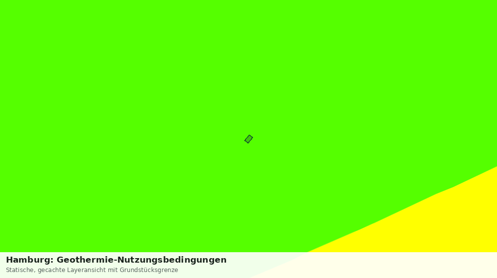 Statische Kartenansicht: Hamburg: Geothermie-Nutzungsbedingungen