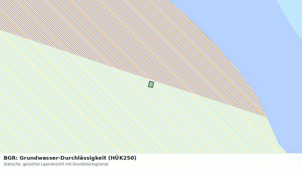 Statische Kartenansicht: BGR: Grundwasser-Durchlässigkeit (HÜK250)