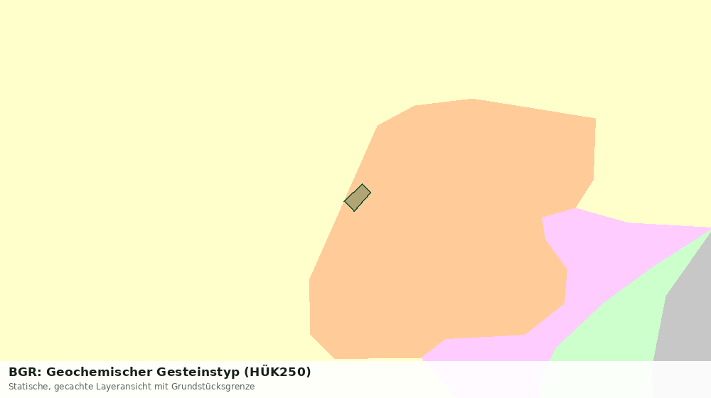 Statische Kartenansicht: BGR: Geochemischer Gesteinstyp (HÜK250)