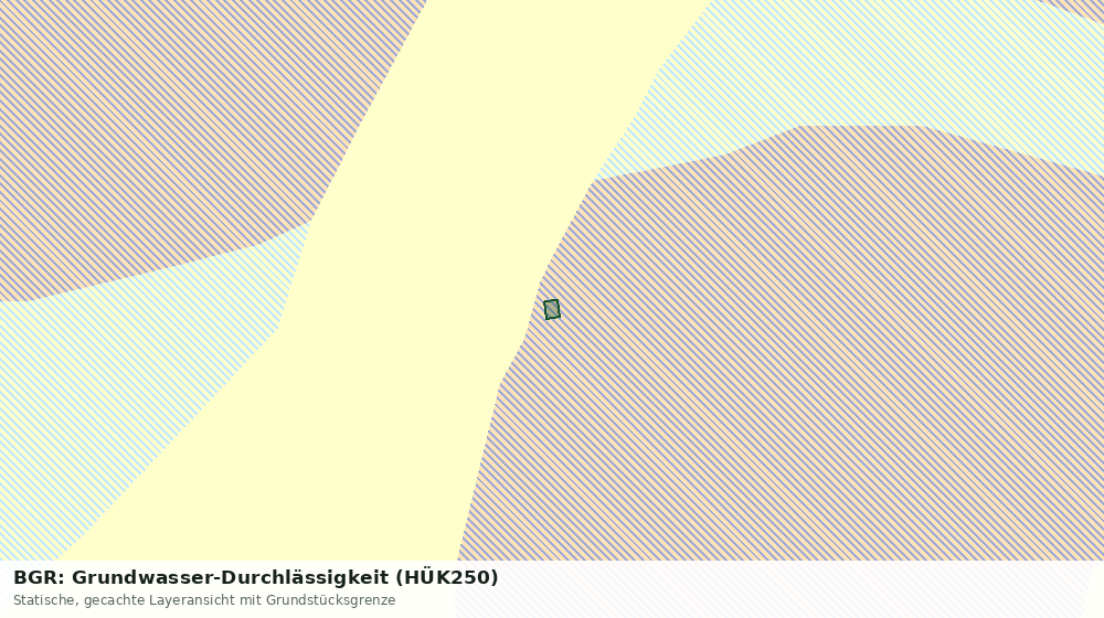 Statische Kartenansicht: BGR: Grundwasser-Durchlässigkeit (HÜK250)