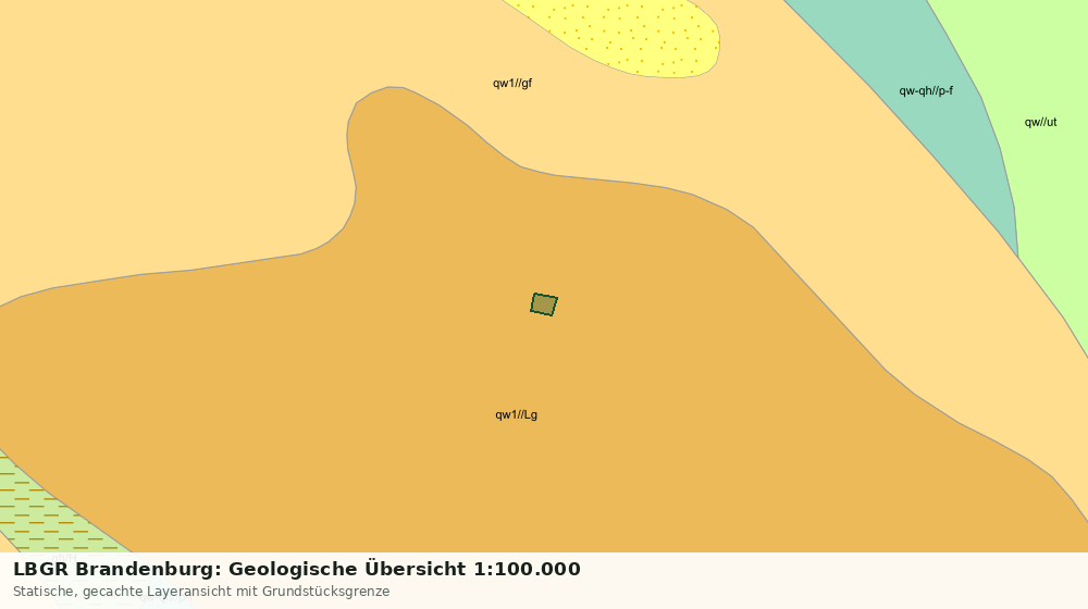 Statische Kartenansicht: LBGR Brandenburg: Geologische Übersicht 1:100.000
