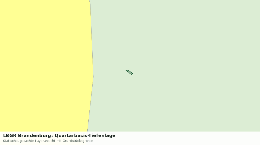 Statische Kartenansicht: LBGR Brandenburg: Quartärbasis-Tiefenlage