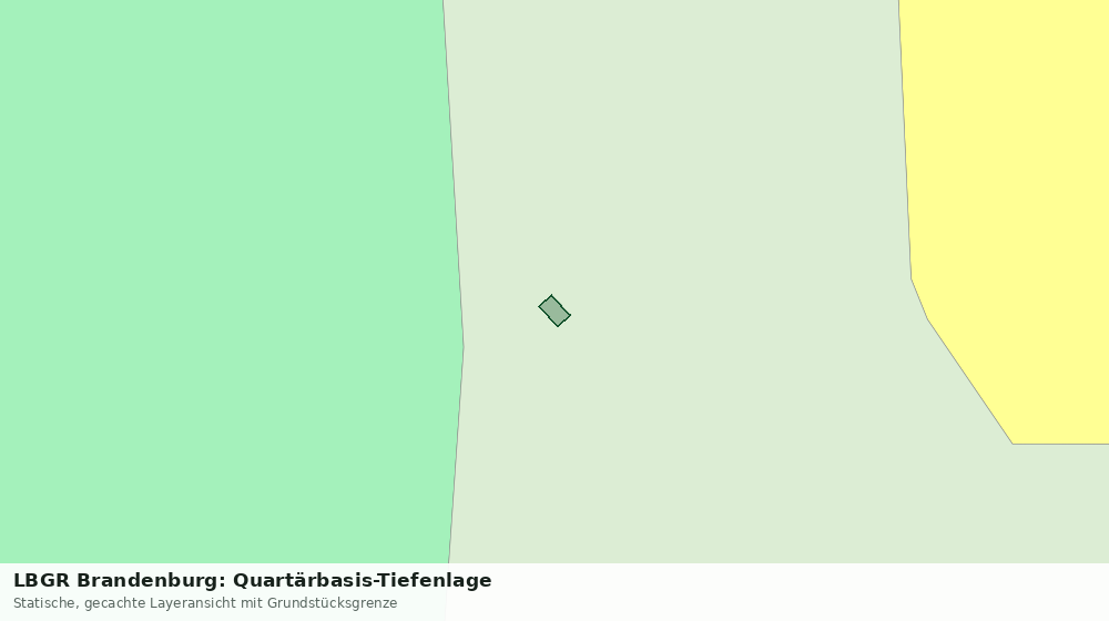 Statische Kartenansicht: LBGR Brandenburg: Quartärbasis-Tiefenlage